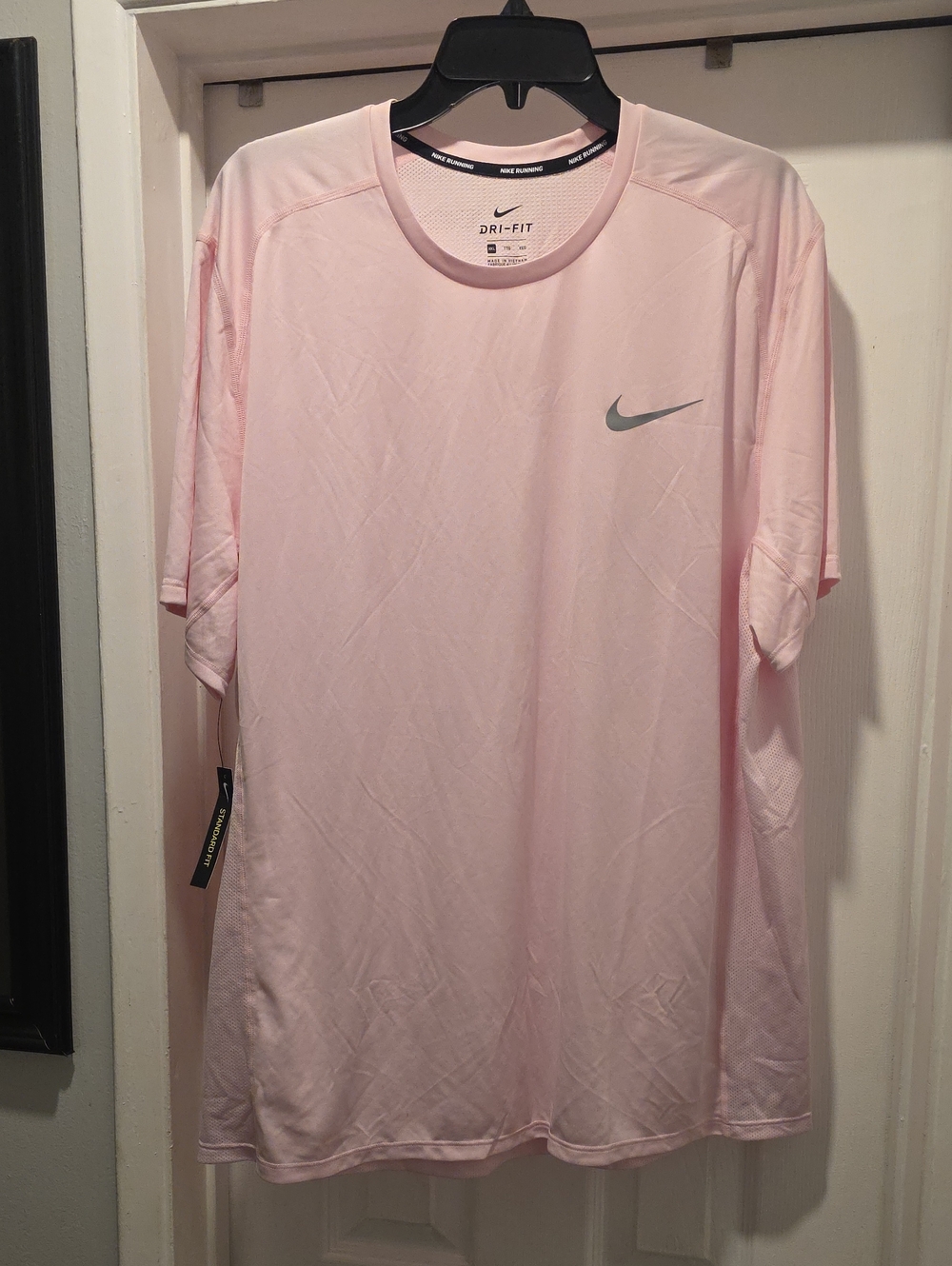 Nike Men’s Dri-FIT Pink Performance T-Shirt